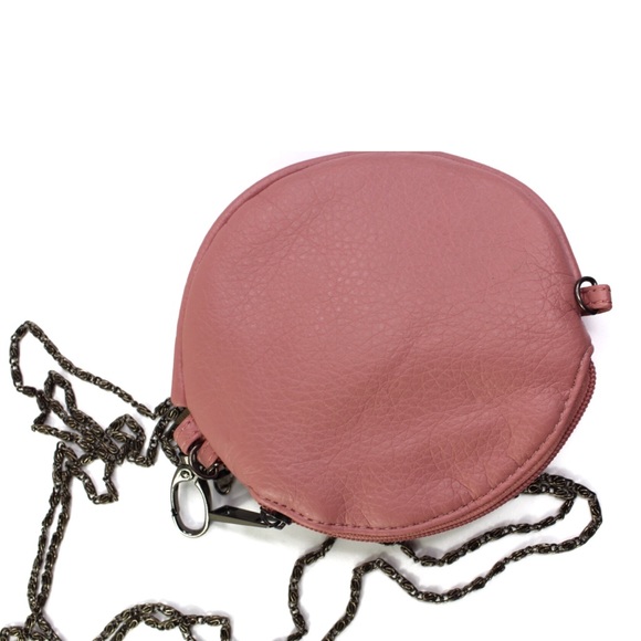 Mauve Colored Flower Chained Mini Crossbody Preowned - Picture 6 of 7